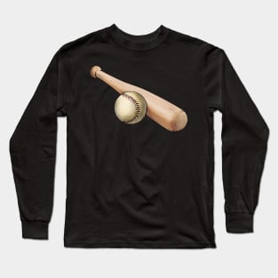 Baseball Bat And Ball Long Sleeve T-Shirt